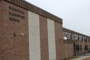 Circleville Elementary School tan and lighter tan brick building