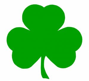 A green shamrock