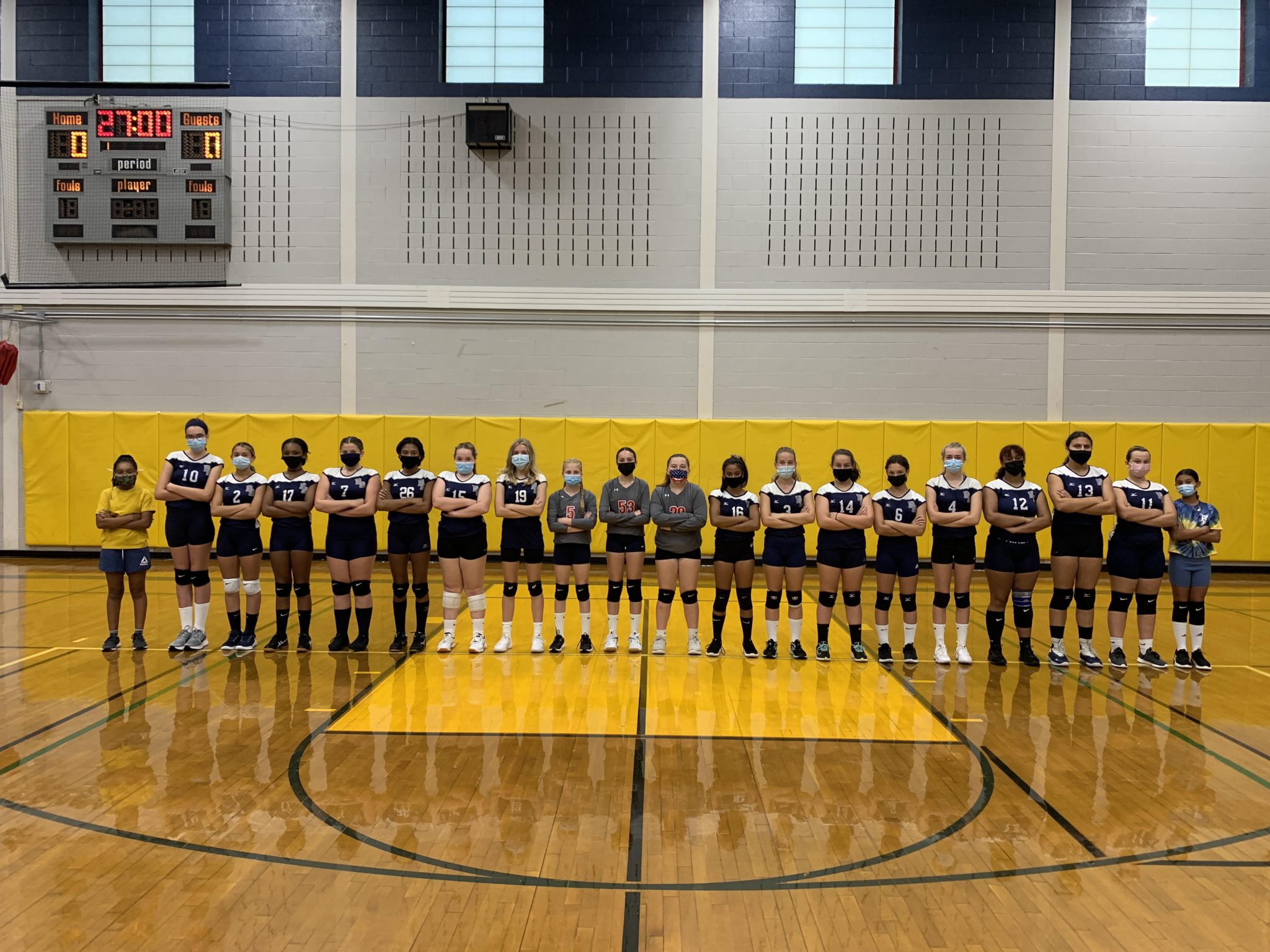 Girls modified volleyball team racks up a win against Washingtonville