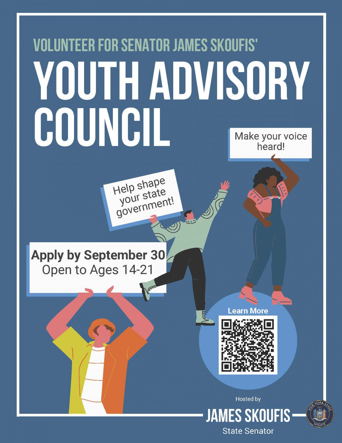 Let your voice be heard! Sen. Skoufis seeking volunteers for Youth