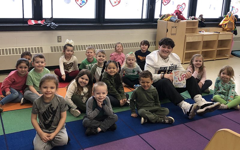 Four young students with their No Place For Hate pledge