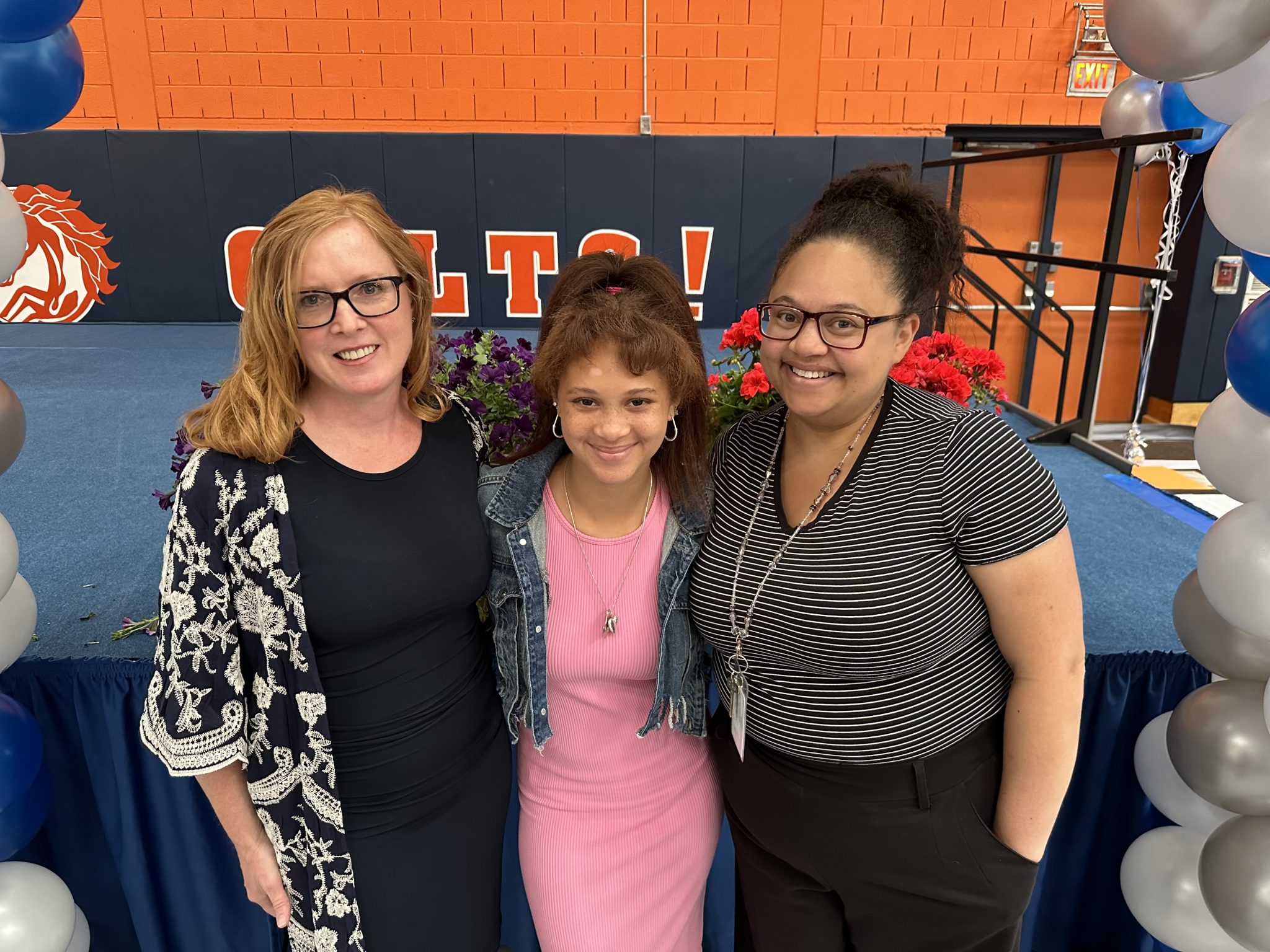 CVMS social worker Dawn Dorcas and eight students receive Orange County