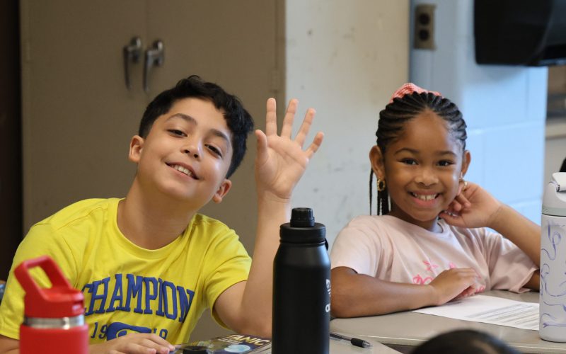 kids at their desk