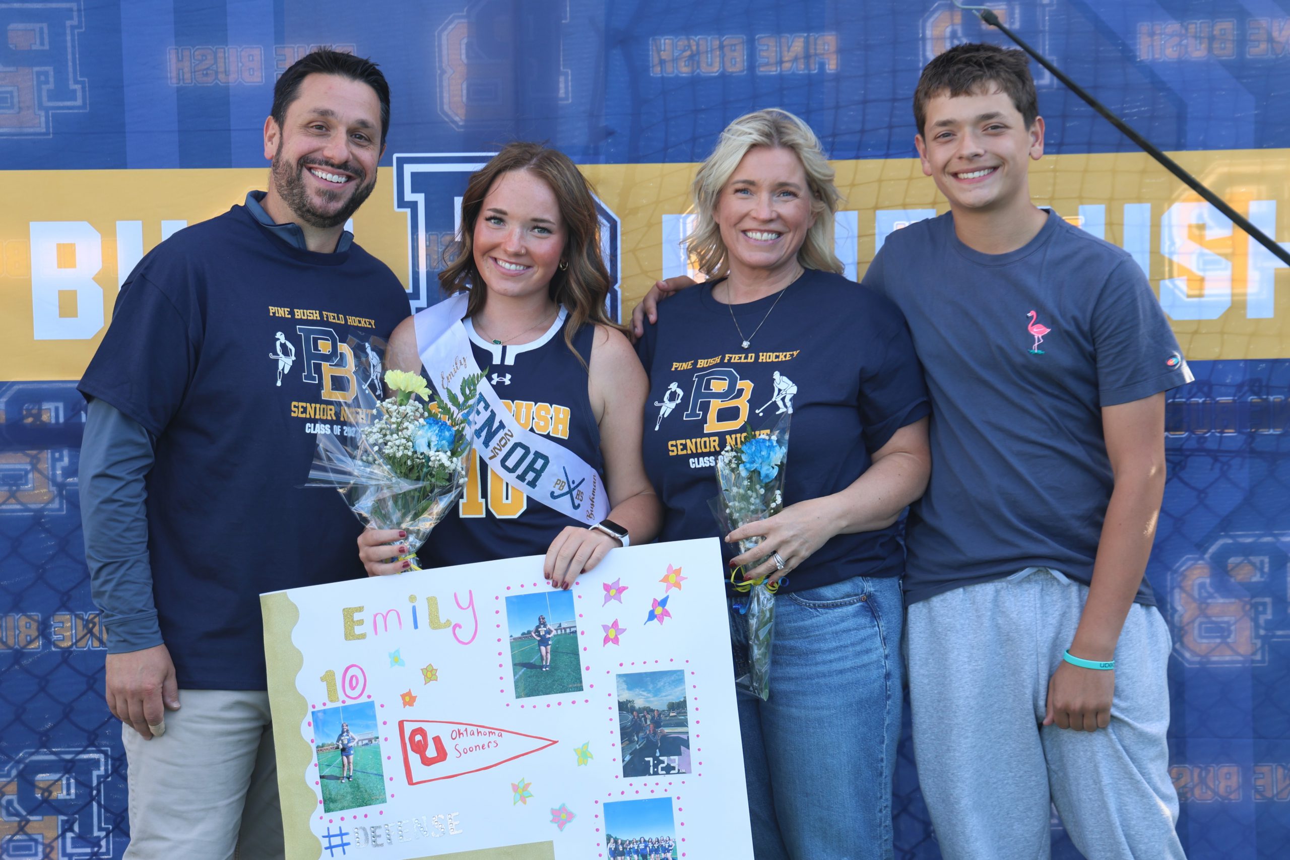 family standing together for picture
