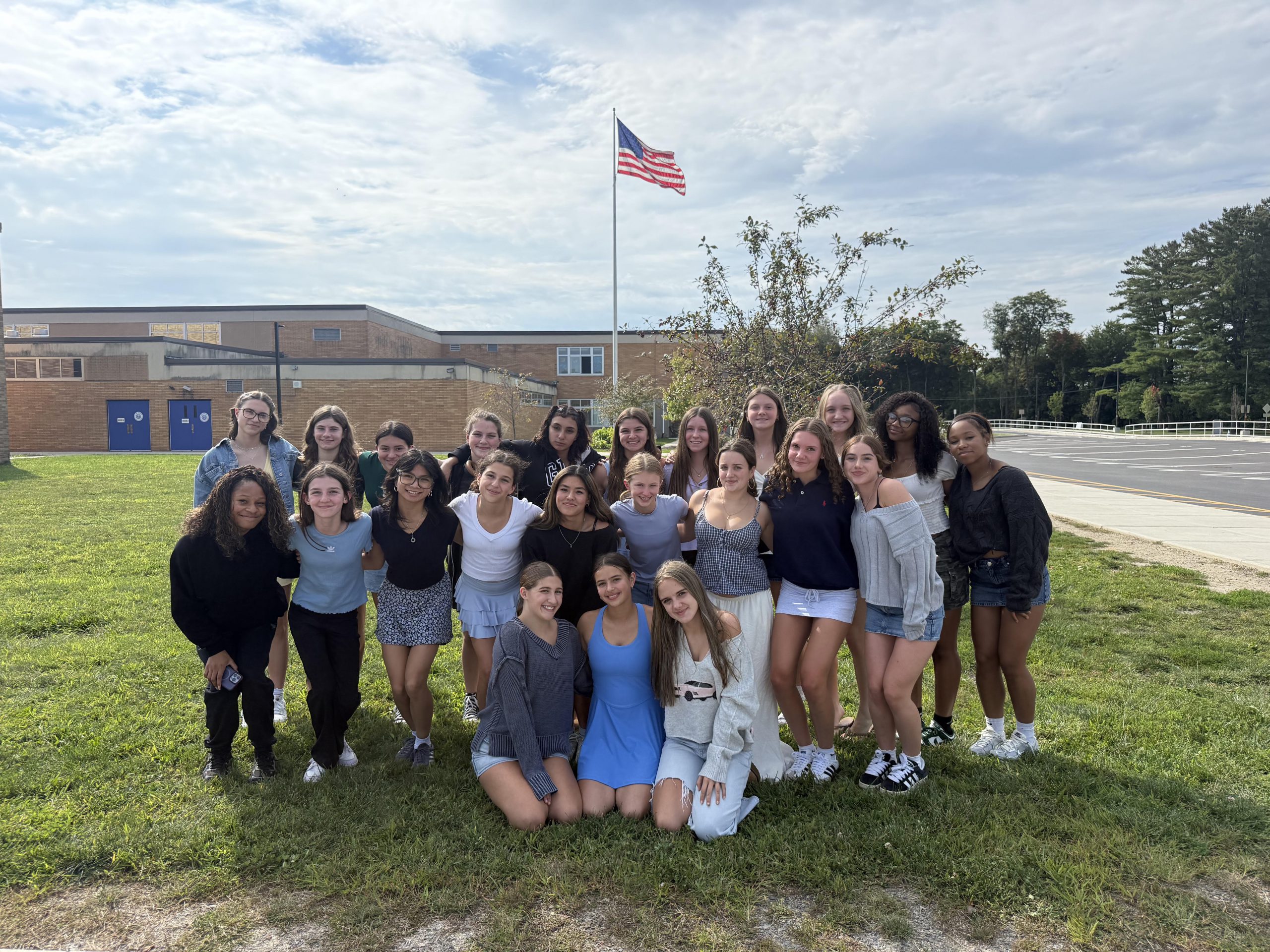 girls standing together for a picture